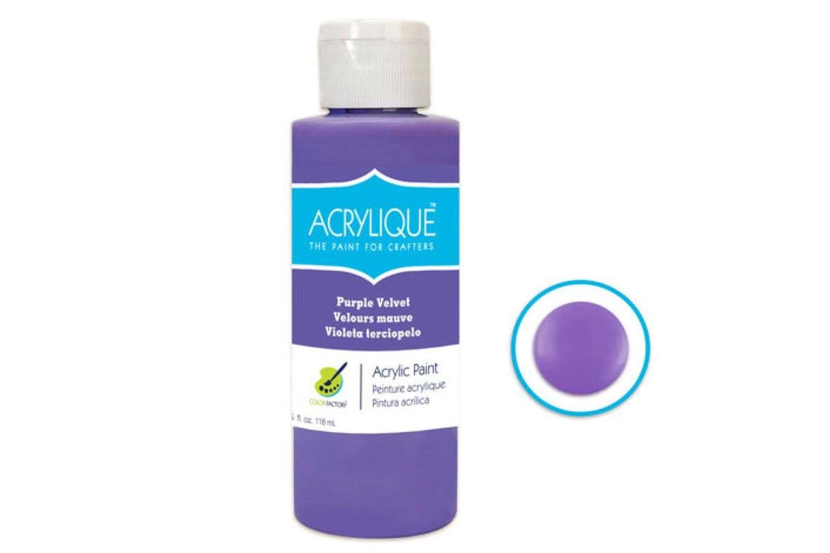 Acrylique Paint 4oz: Purple Velvet [CF200-065] (4 oz)