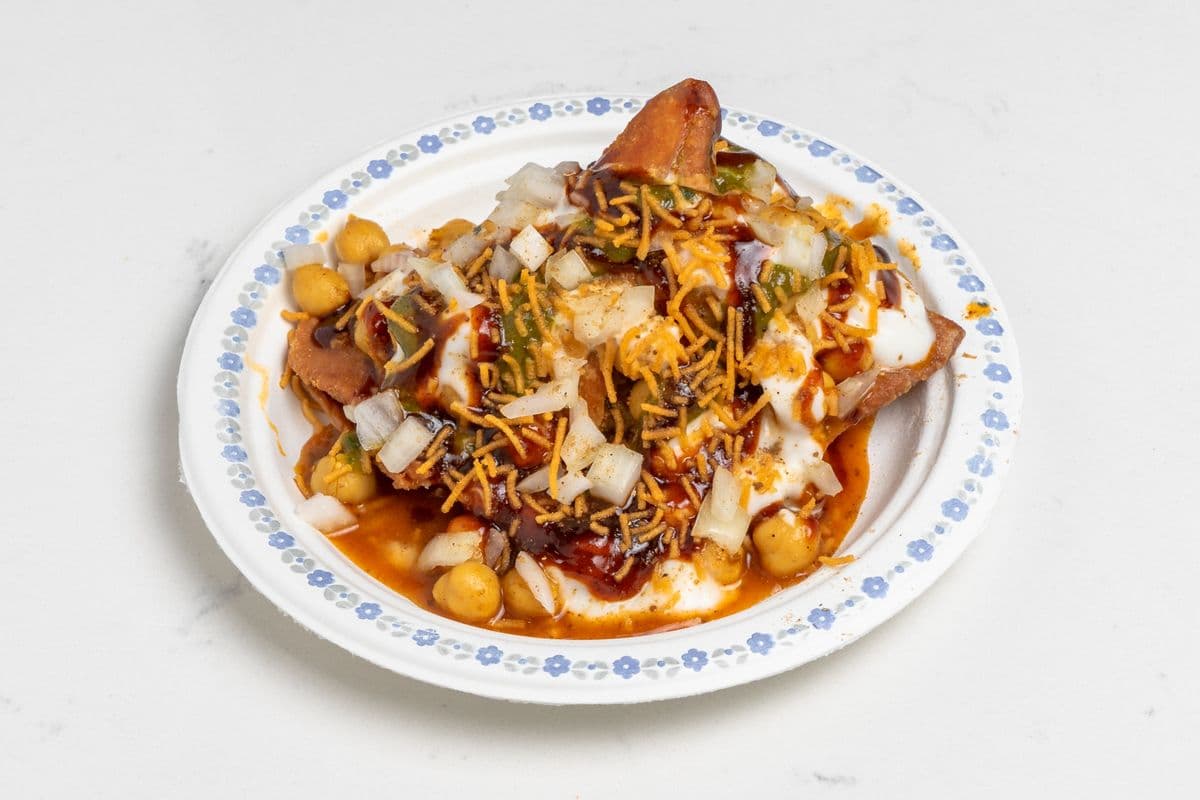 Samosa and Chana Chaat