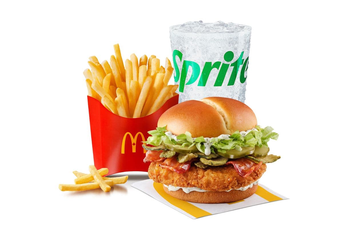 Bacon Triple Pickle McCrispy Extra Value Meal [980-1190 Cals]