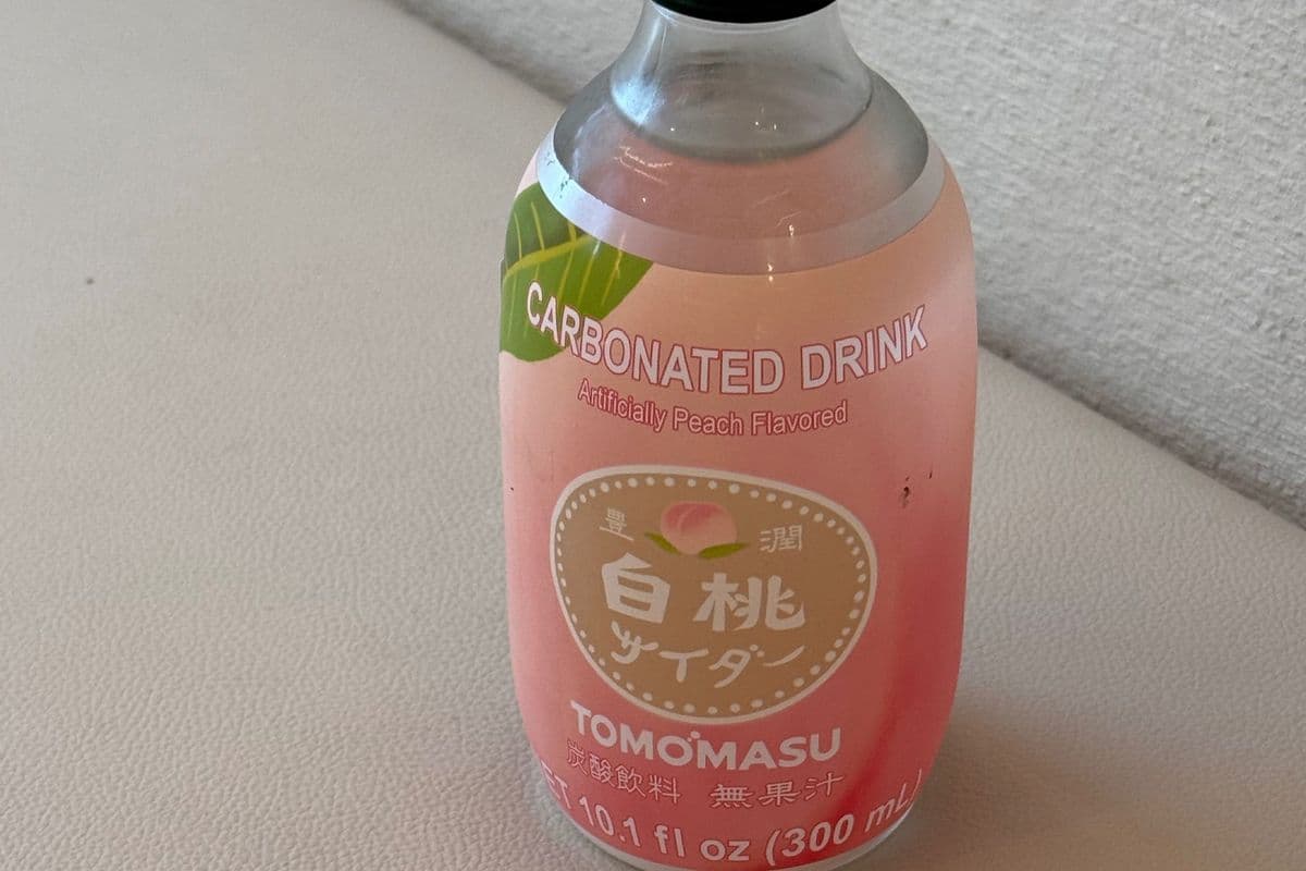 Japanese peach favored drink