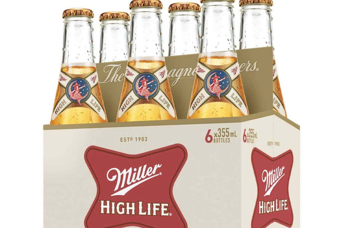 Miller High Life 6 Bottles (6 x 355ml)