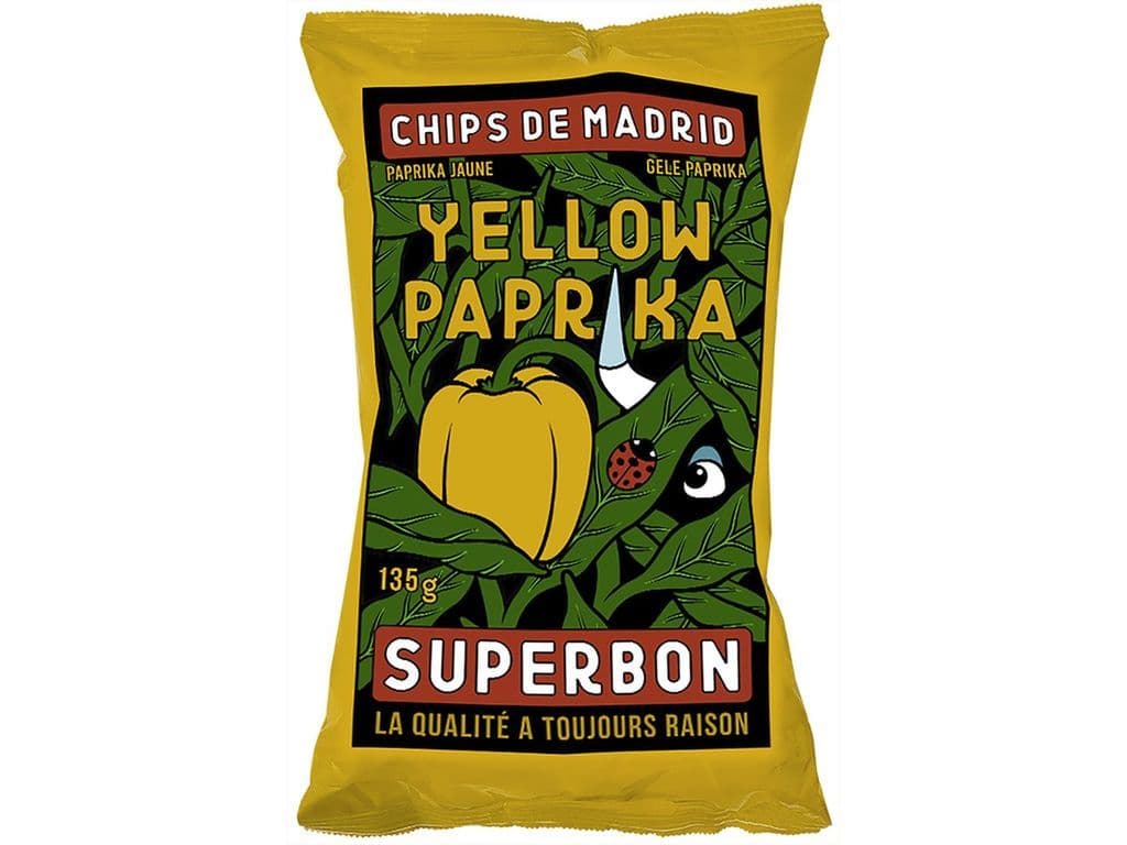 Superbon Yellow Paprika Spanish Kettle Cooked Potato Chips 40g Snack