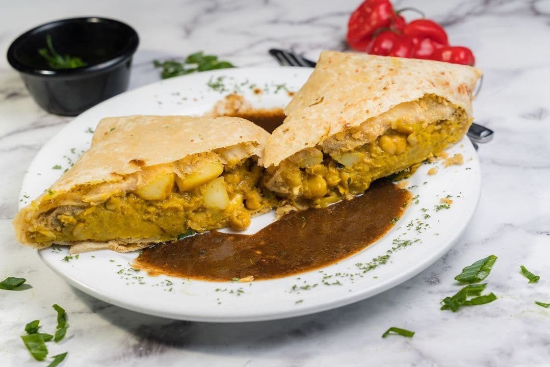 Curry Goat Roti (Boneless)
