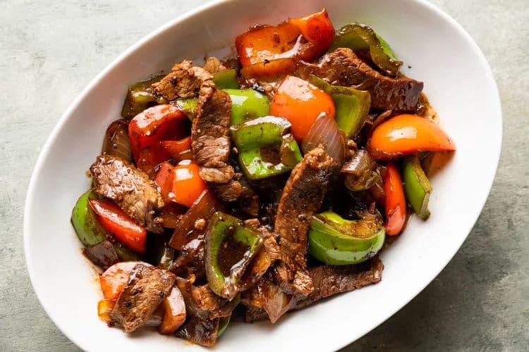 Beef with Peppers in Black Bean Sauce / 豉椒牛肉