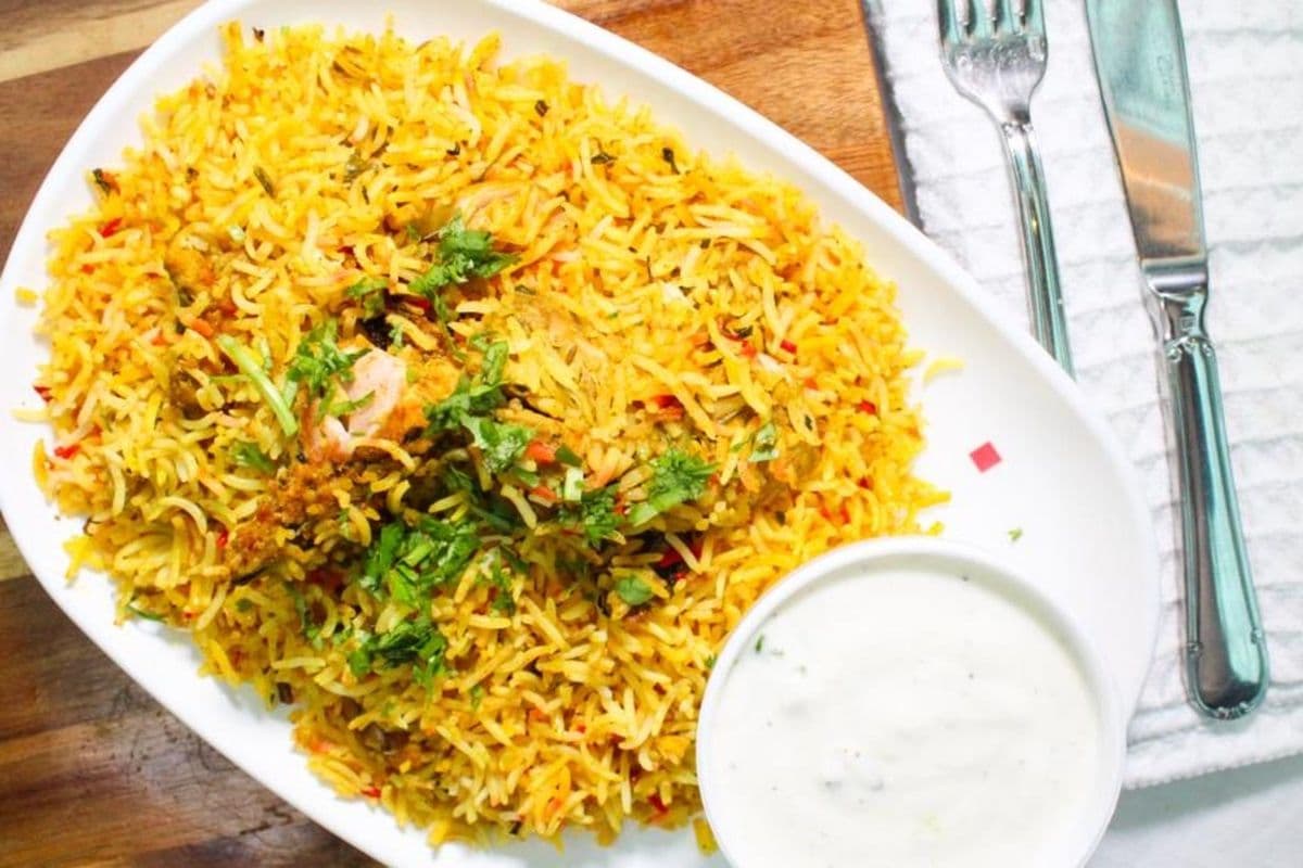 Chicken Biryani (Served with Raita)