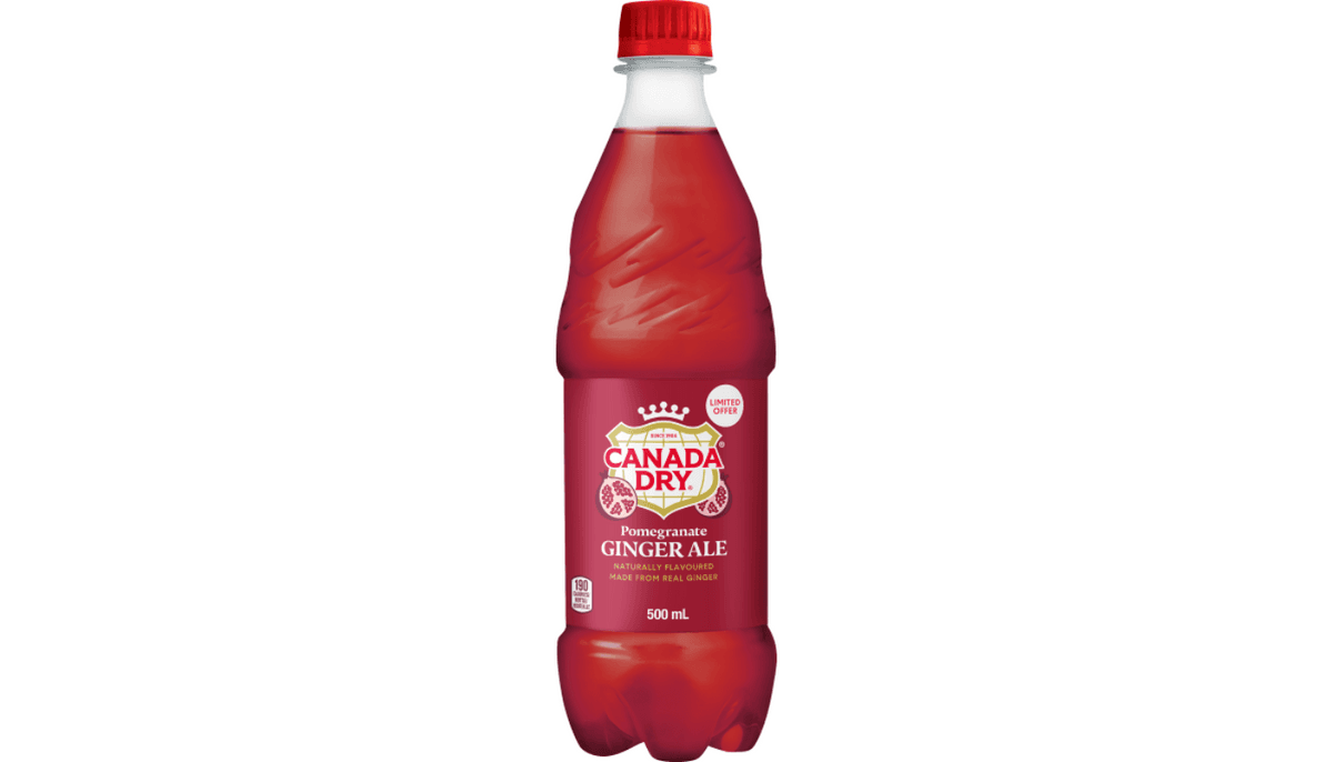Canada Dry Grenade Édition Limitée 500mL / Canada Dry Pomegranate Limited Edition 500mL