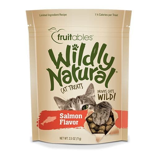 Fruitables Wildly Natural Salmon Flavor Cat Treat 2.5 oz