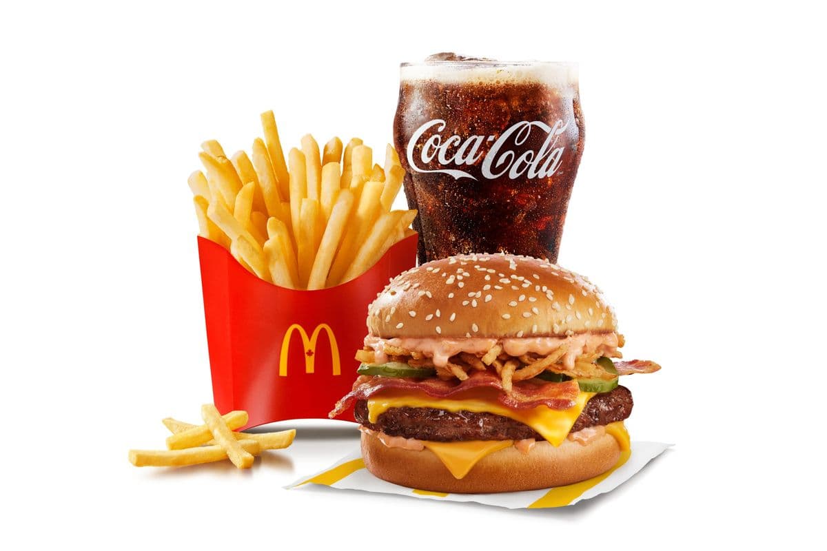 Maple BBQ & Bacon Quarter Pounder Extra Value Meal [1020-1230 Cals]