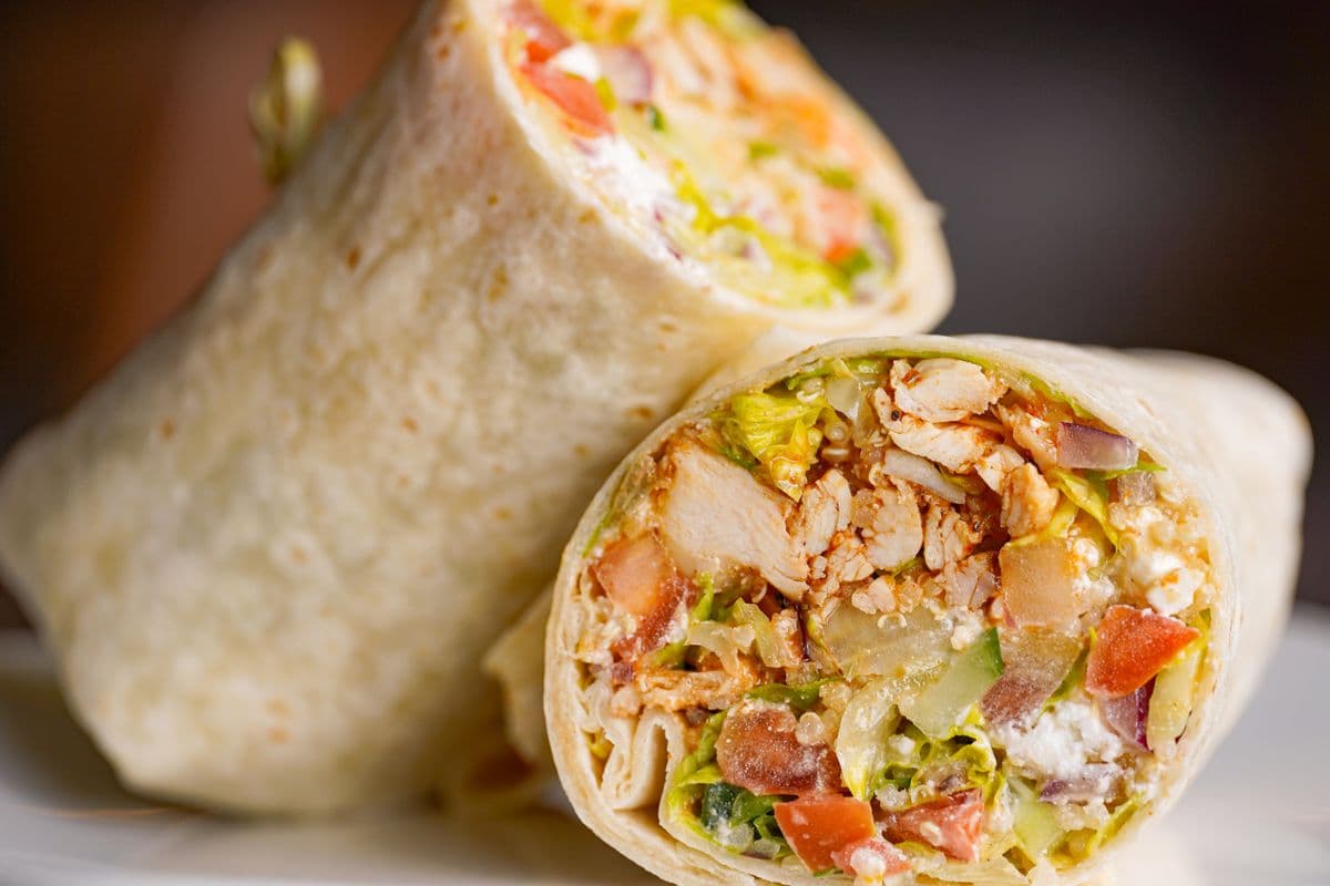 Riverside Wrap + Curly Fries