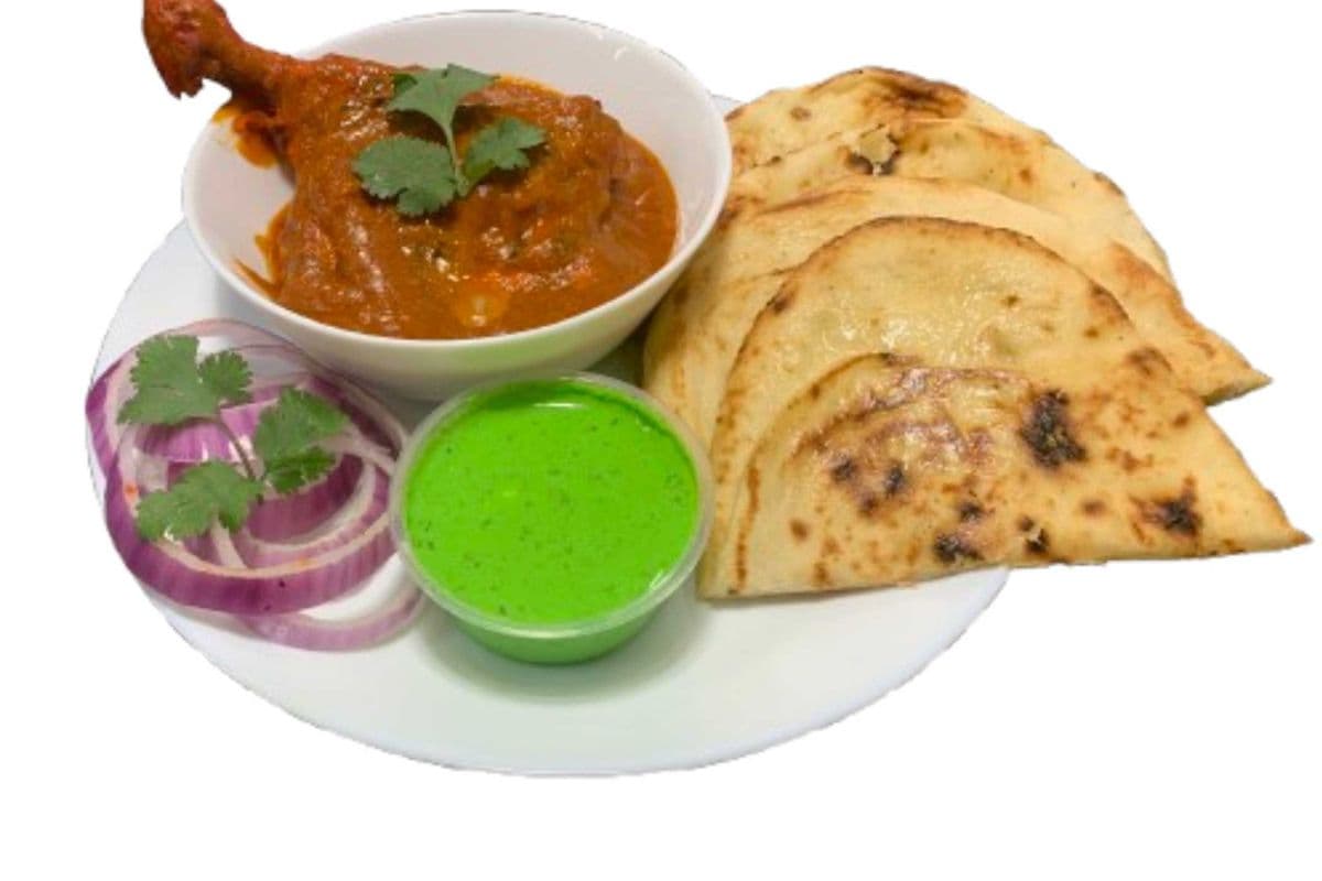 Butter Chicken With Garlic Naan