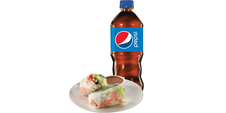 Fresh Shrimp Roll & Bottled Drink Combo