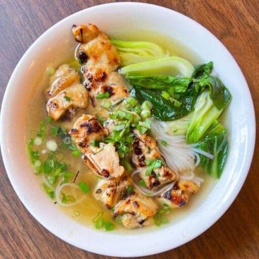 C9. B.B.Q. Meat Skewers with Noodles