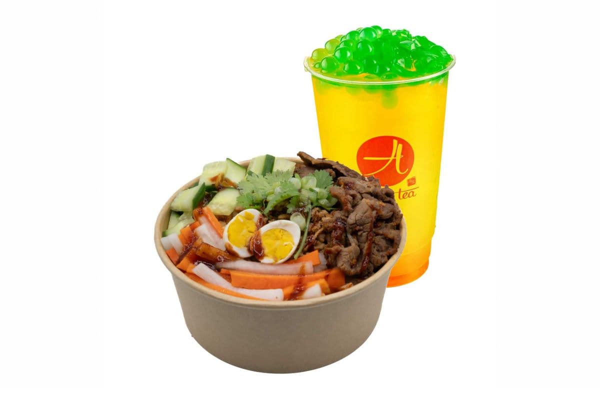 Blazin Satay Beef Farm Harvest Sticky Rice Bowl Value Combo Meal