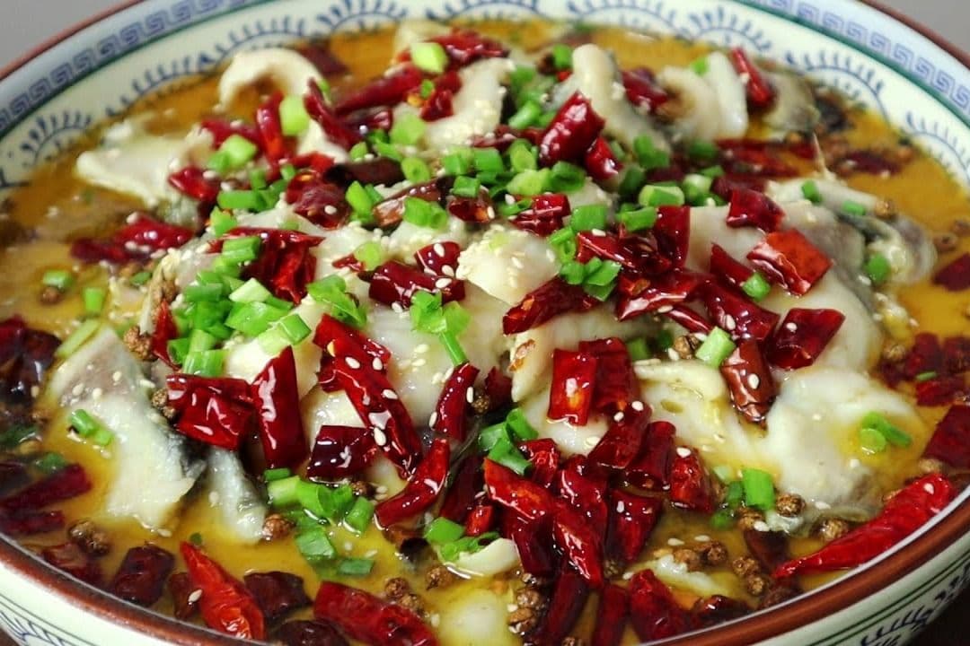 Boiled Fish with Pickled Cabbage and Chili 酸菜鱼