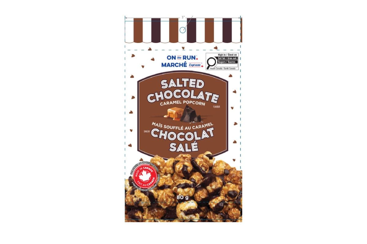 On The Run Salted Chocolate Caramel Popcorn (80g) 77818