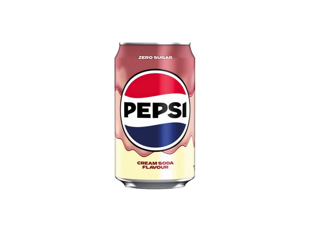 Pepsi Cream Soda Zero Sugar Soda Pop UK 330ml Sugar Free Drink