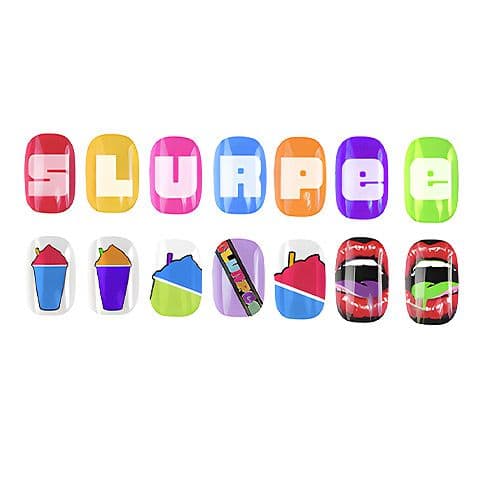 Slurpee Kids Press On Nails