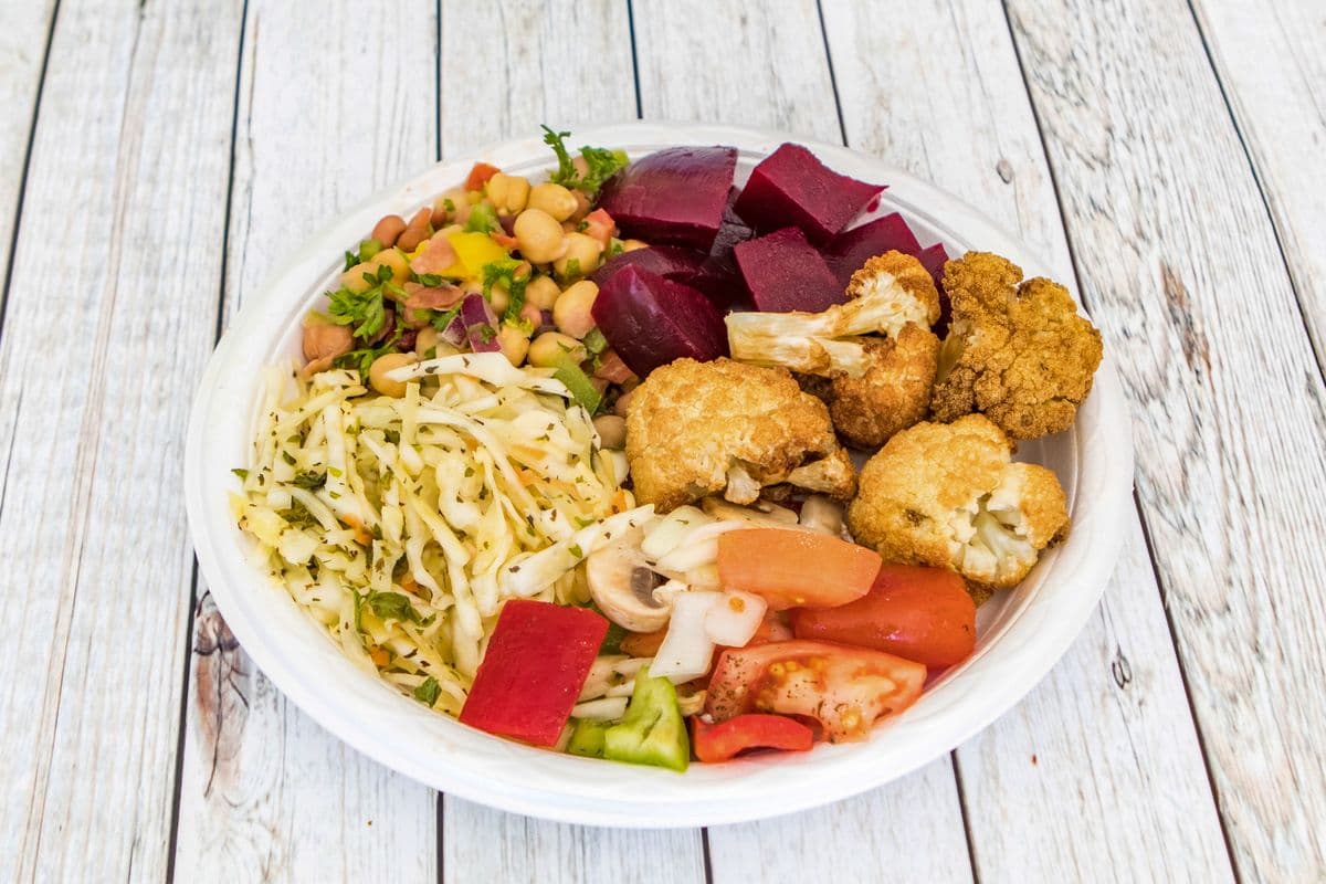 Plat cinq choix végétariens