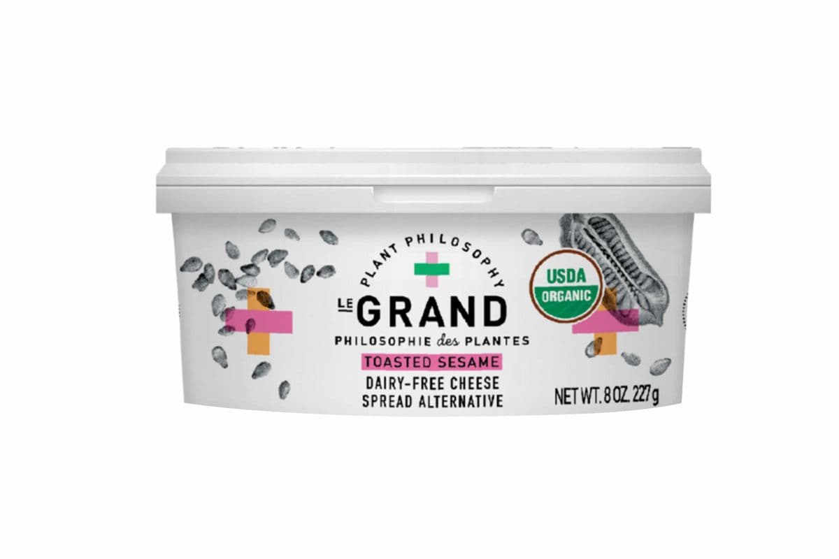 Le grand dairy free toasted sesame cheese alternative