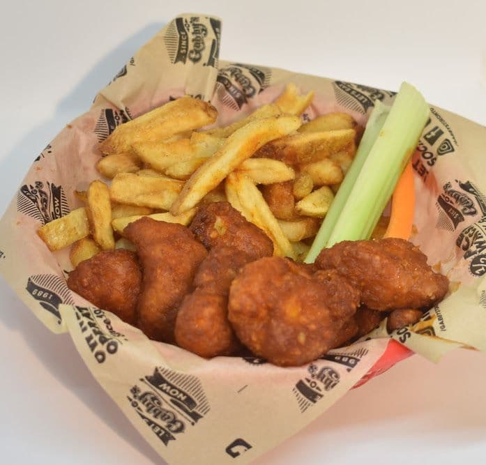 Saucy Boneless Wings and Fries Combo