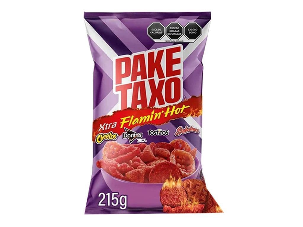 Pake Taxo Flamin Hot Spicy Mexican Chips Mix 215g Snacks