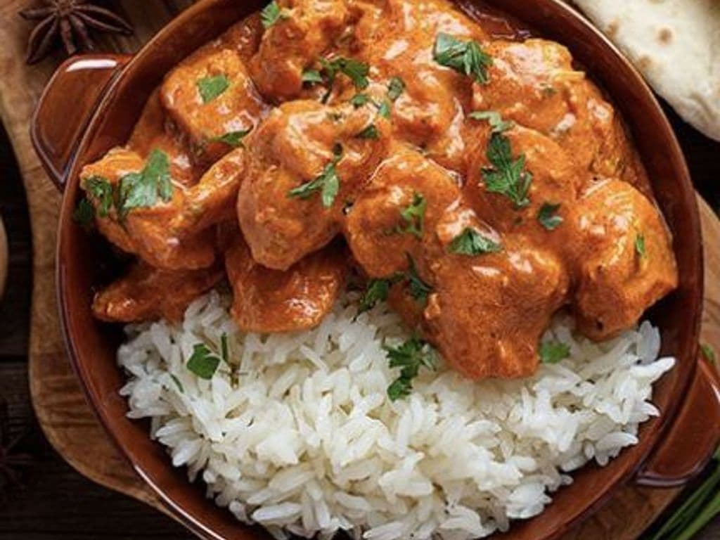 Butter Chicken Rice Bowl