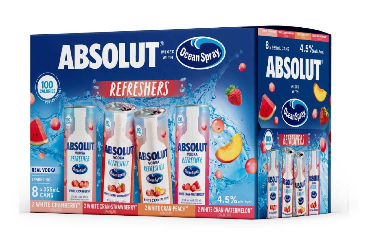 Absolut Cranberry Refreshers (8 x 355ml)