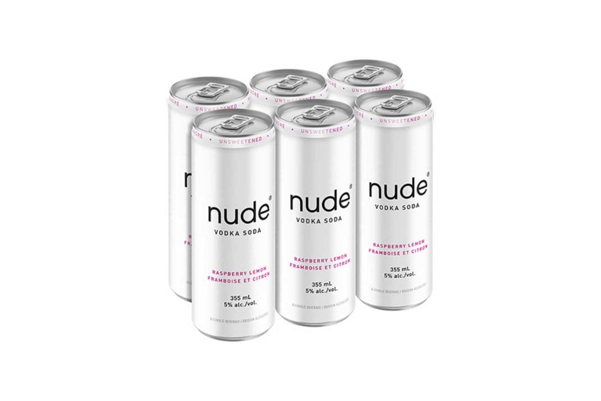 Nude Raspberry Lemon Vodka Soda (6 x 355ml)