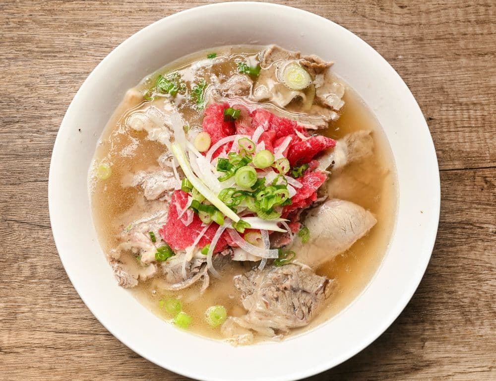 Pho saignant and bien cuit flanc