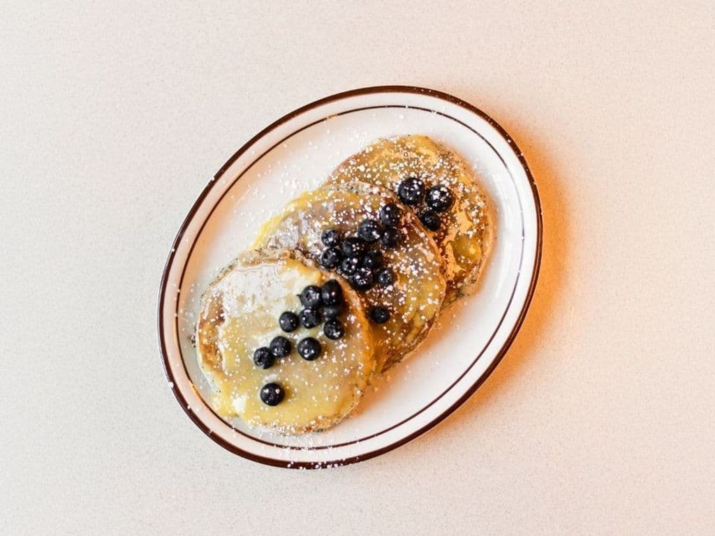 Blueberry Lemon Poppyseed Pancakes