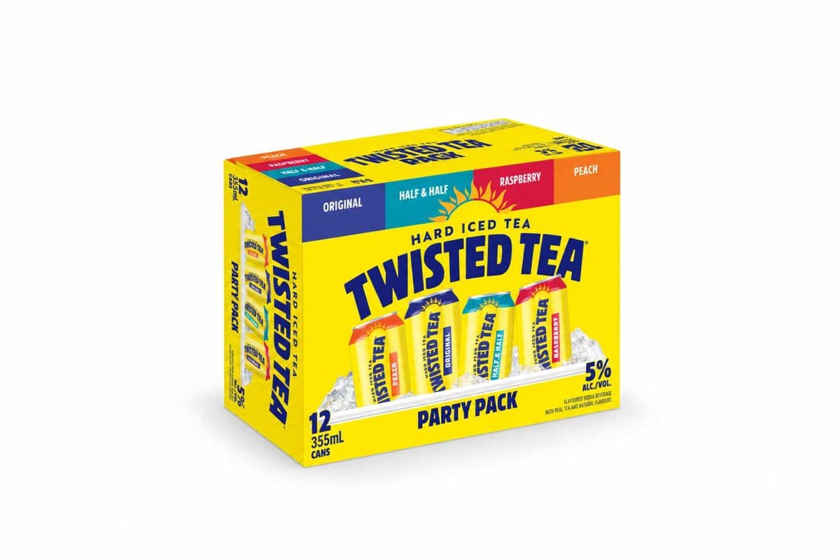 Twisted Tea Hard Iced Tea Party Pack (12 x 355ml Can)