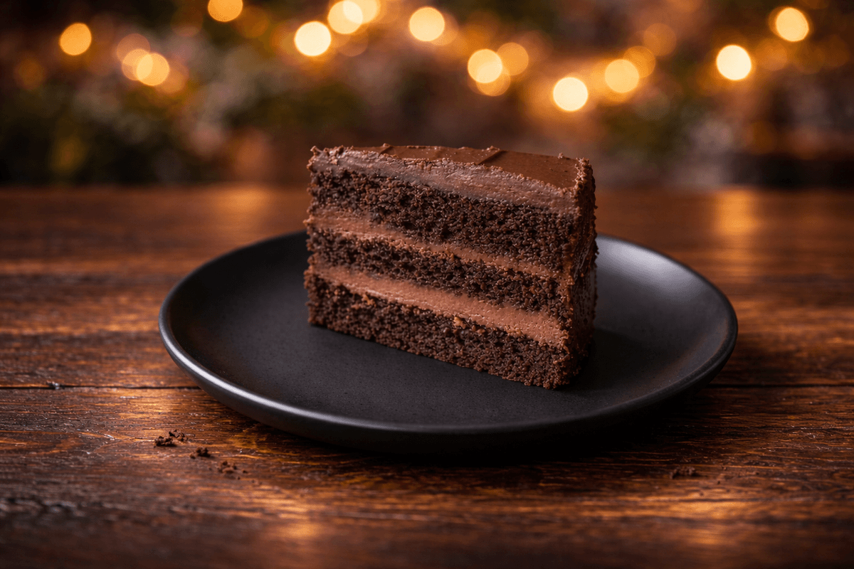 Three Layered Chocolate Cake