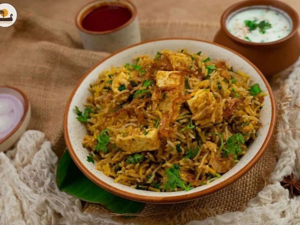 Karivepaku Paneer Biryani