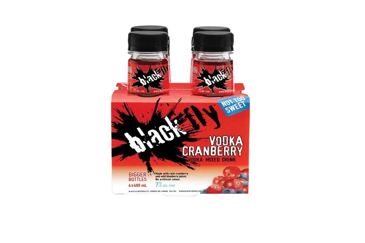140679 - BLACK FLY VODKA CRANBERRY (4 x 4PC)