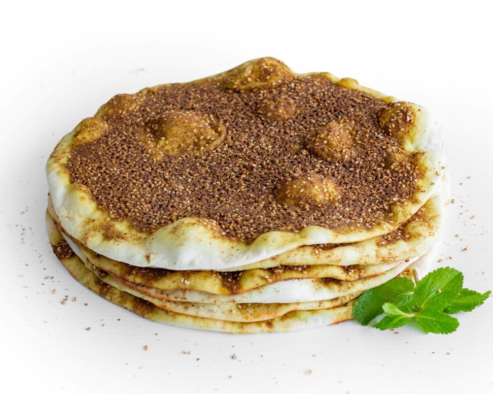 Sac de 6 manouché au thym (zaatar) [non-chauffé]
