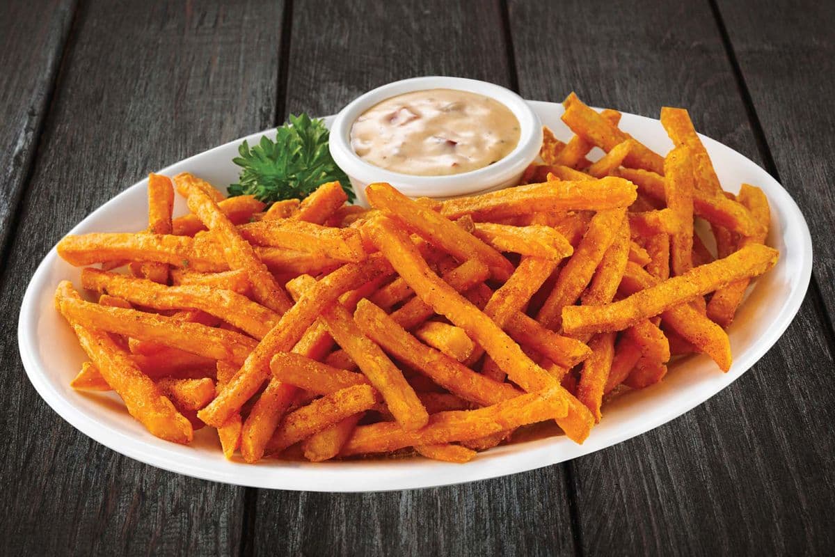 Sweet Potato Fries with Garlic Mesquite Mayo
