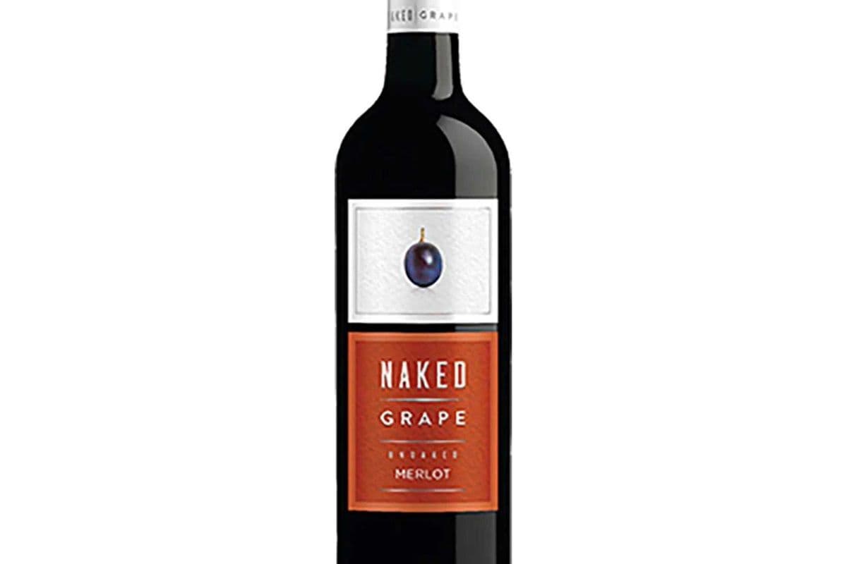 Naked Merlot Red Wine, Grape (750 ml) (1 x 750 ml)