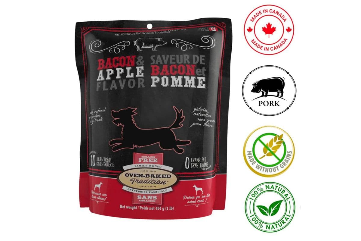 OvenBaked Tradition Grain Free Bacon Dog Treats (454 g)