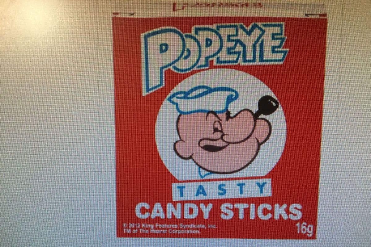 Popeye Tasty Candy Sticks (16 g)