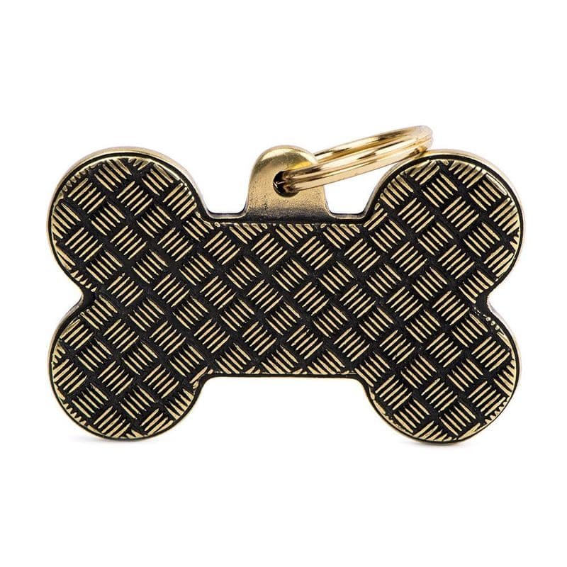 MyFamily Big Bone Bronx Platform English Brass Engraved Tag