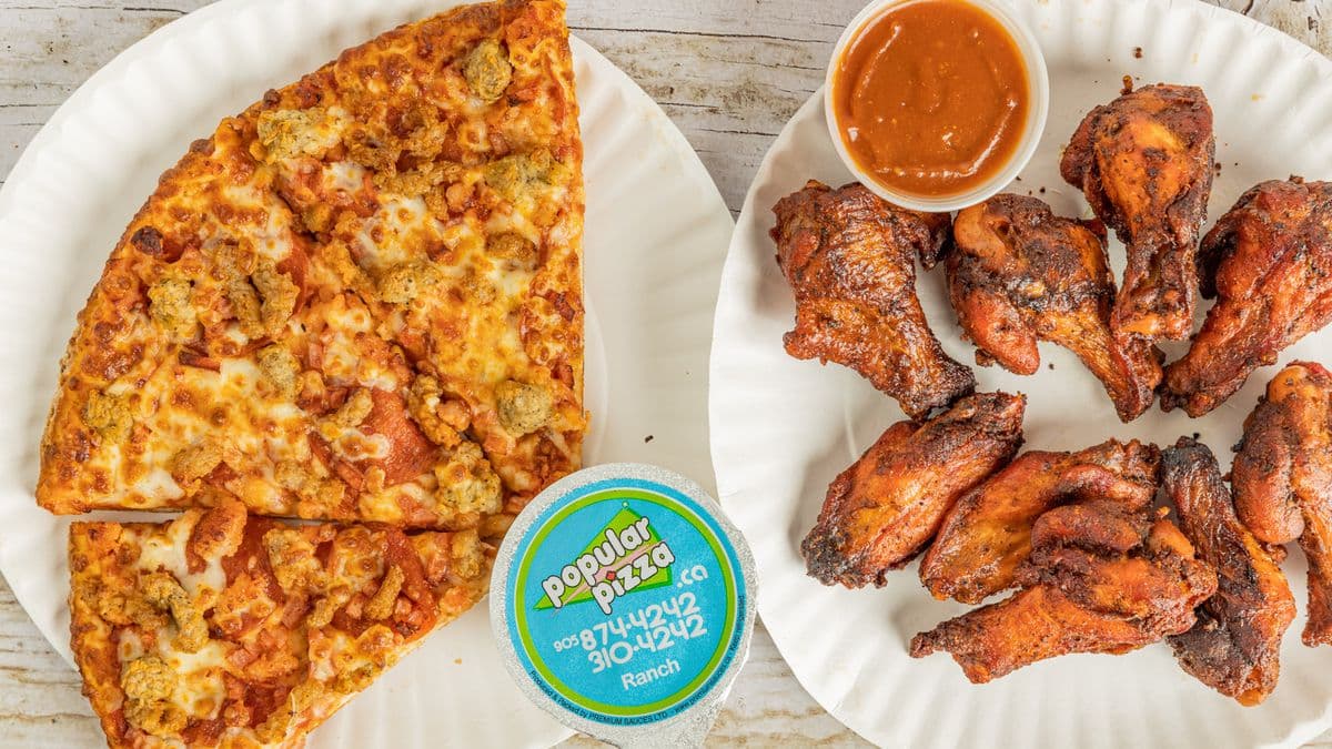 Small Pizza & 8 Wings Combo