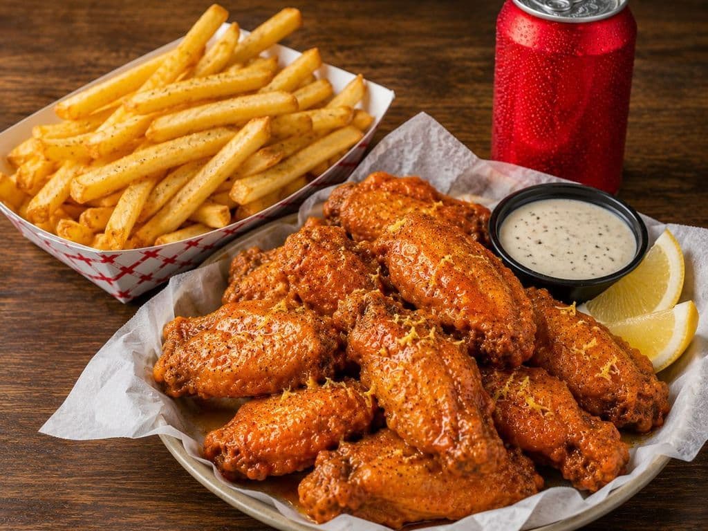Buffalo Lemon Pepper Wings (10pcs)