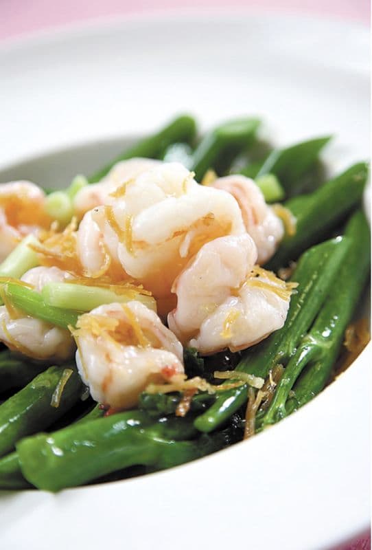 Sautéed Prawns with Chinese Broccoli / 芥蘭蝦球