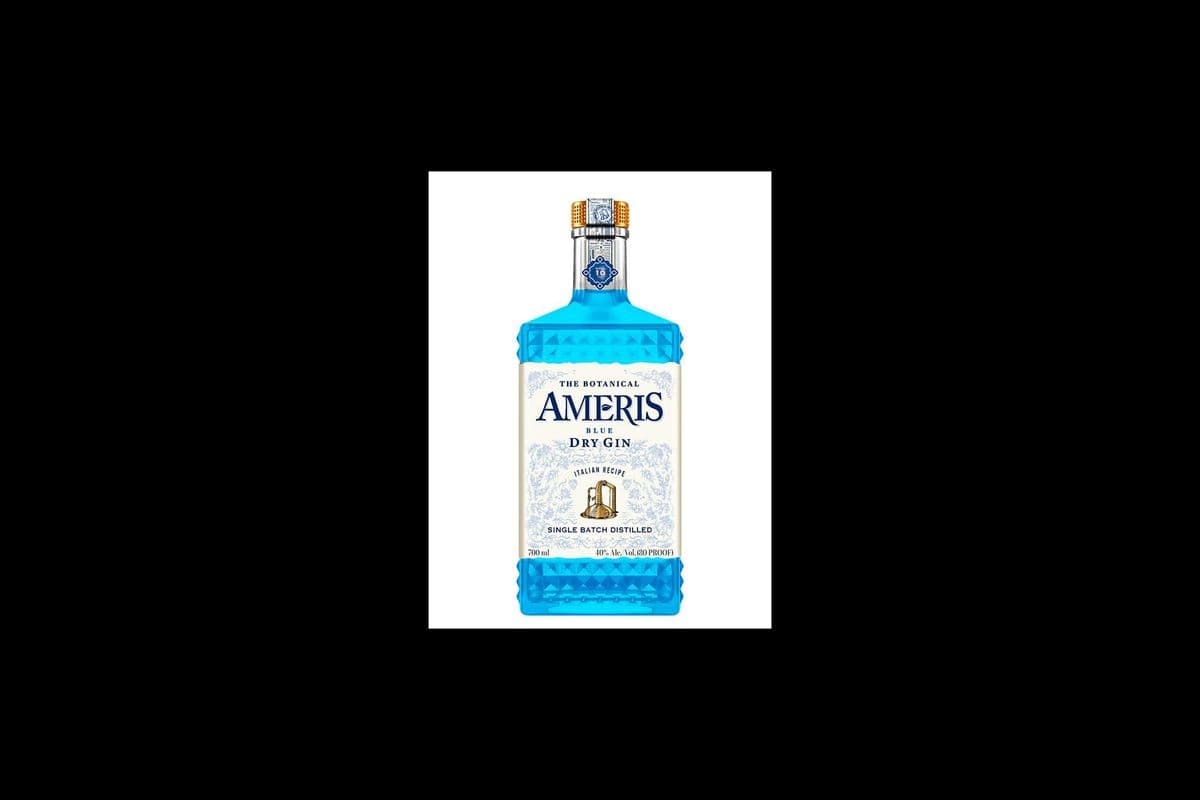 AMERIS BLUE DRY GIN ITALY - 700ML (1 x 700ML)