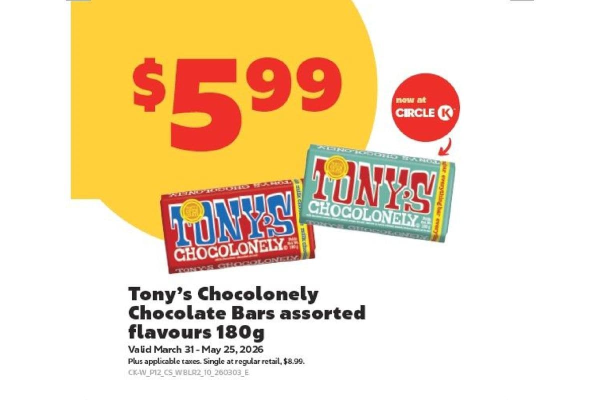 Tony's Chocolonely (180 g) - $5.99 Special