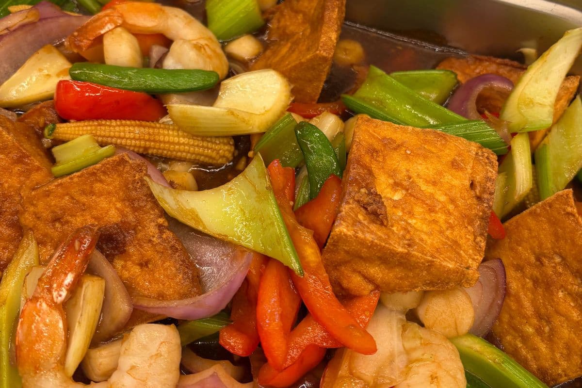 Seafood tofu vegetables