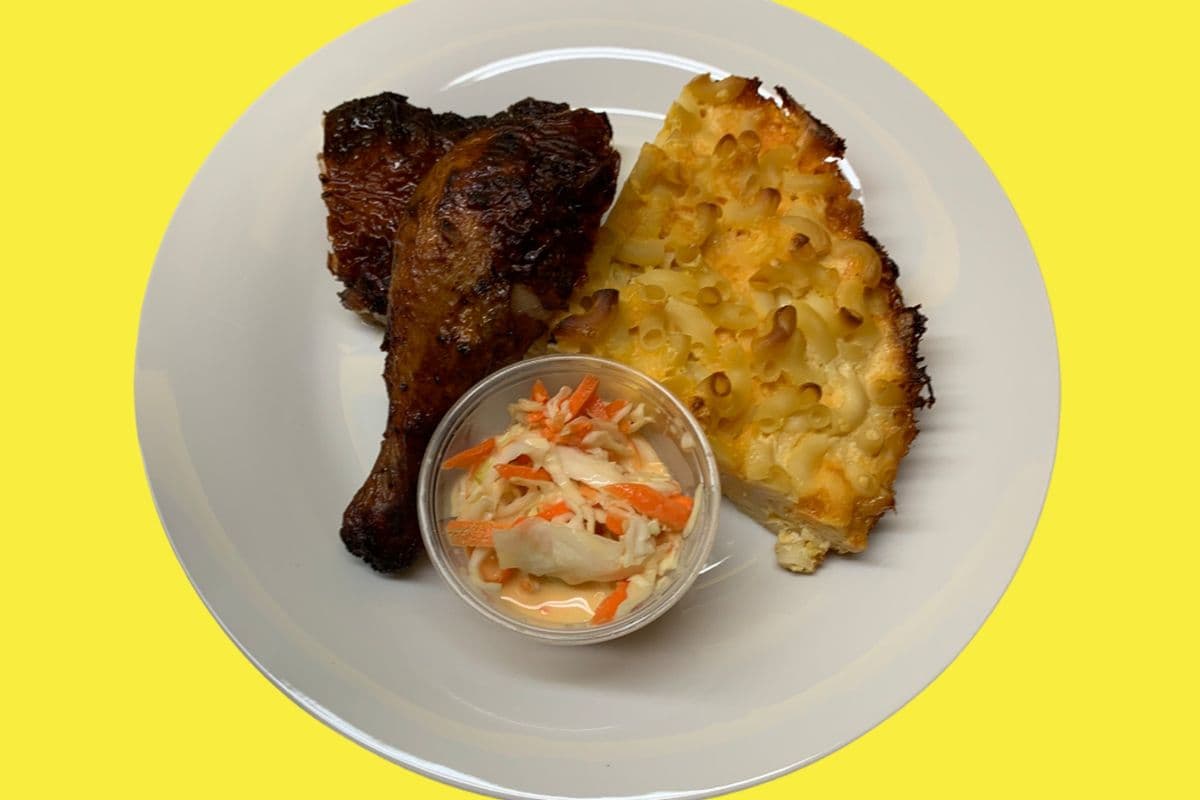 Jerk Chicken with Macaroni Pie