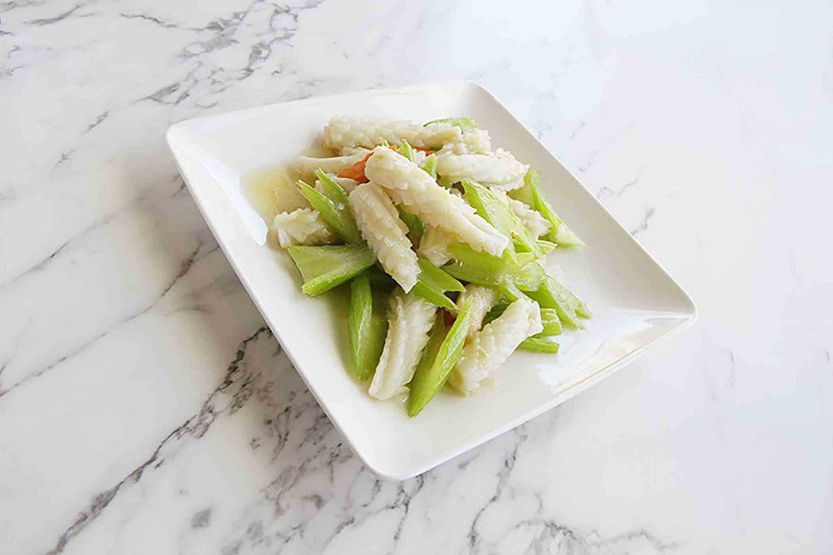 Stir Fried Squid and Celery 西芹炒鮮魷