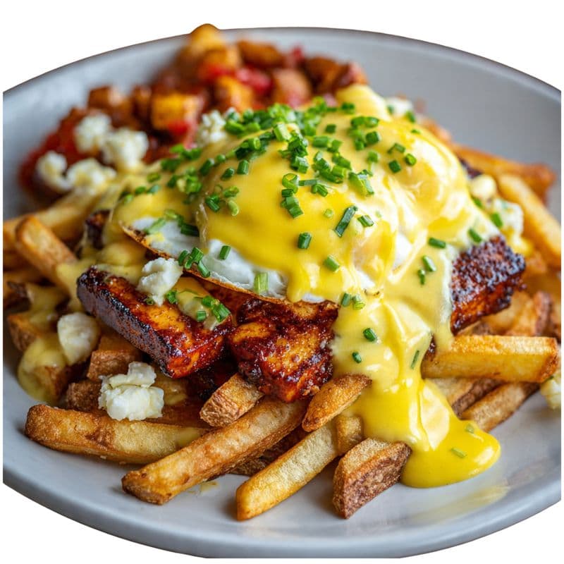Tandoori Paneer Breakfast Poutine