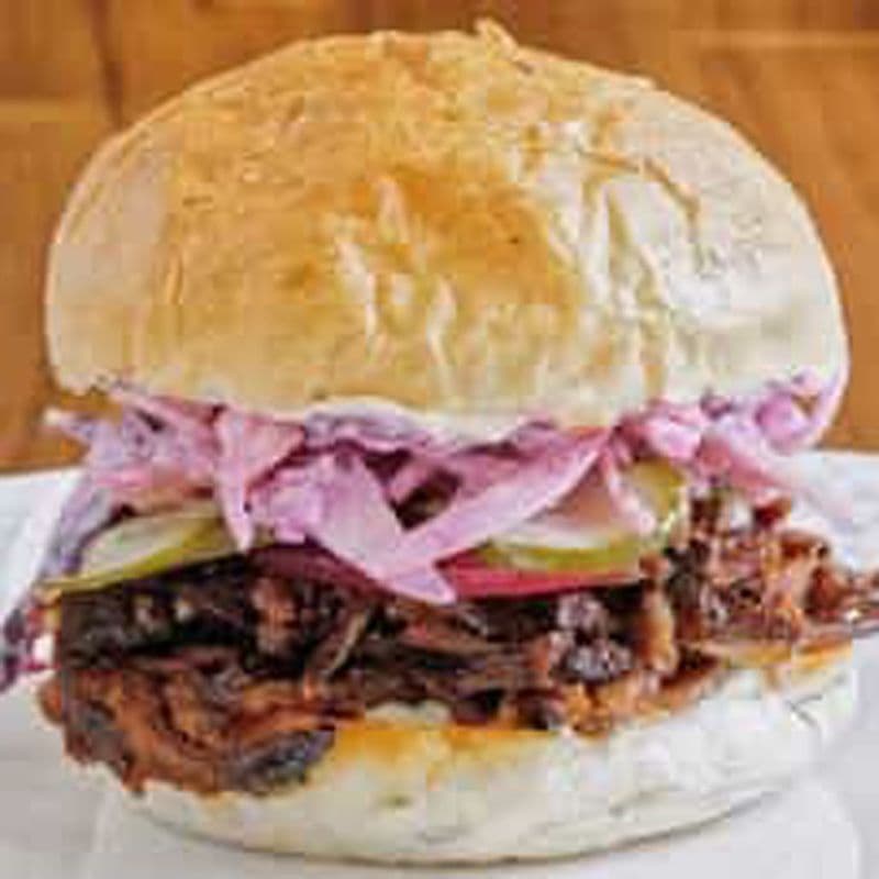 Slow Cooked Lamb Shoulder with Side Of Caesar Salad/ French Fries/ Onion Rings/ Bean Salad/ Pasta Salad